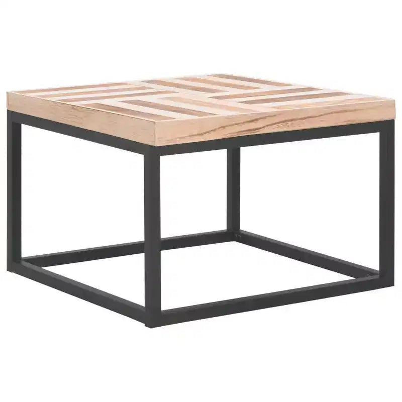 vidaXL Coffee Table Light Wood and Black