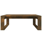 vidaXL Tavolino Rettangolare Rovere Affumicato - Tavolino Moderno in Legno Ingegnerizzato per Soggiorno/Salotto - 100x100x35 cm