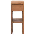 vidaXL Comodino in legno massello di teak naturale piccolo