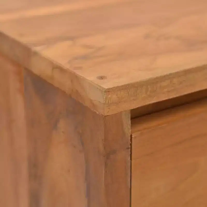 vidaXL Comodino in legno massello di teak naturale piccolo