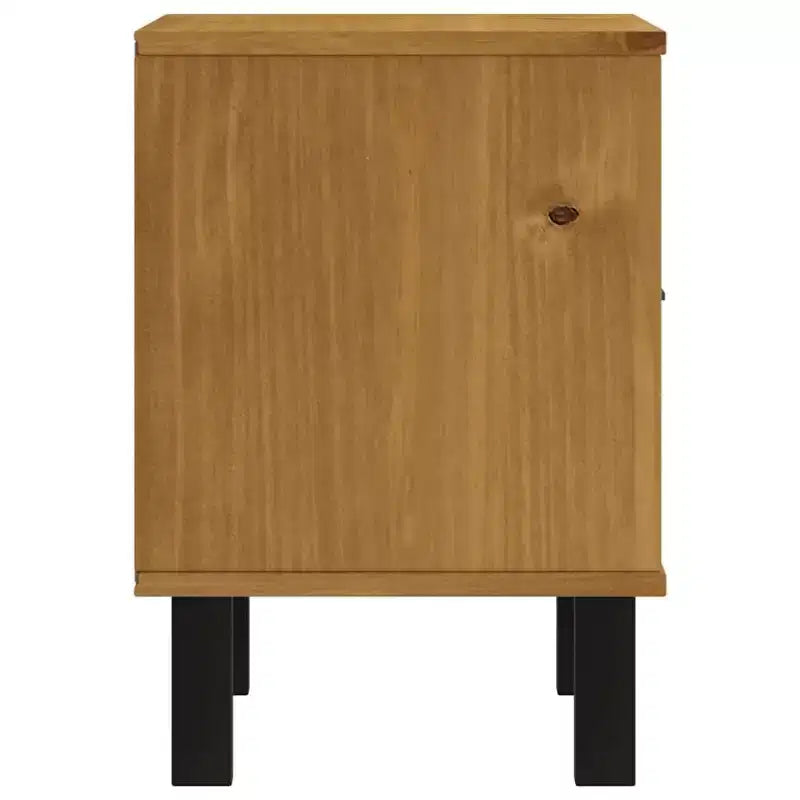 vidaXL Comodino FLAM 40x35x50 cm Legno massello di pino
