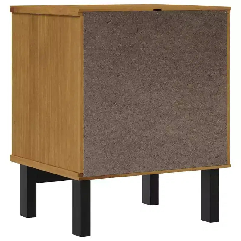 vidaXL Comodino FLAM 40x35x50 cm Legno massello di pino