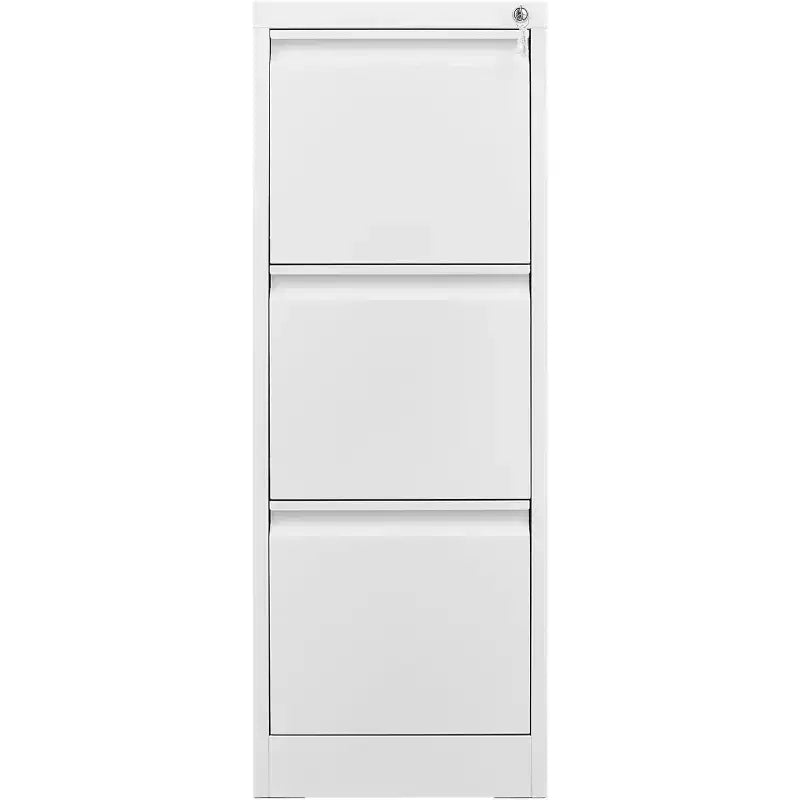 COZONY Cassettiera Portadocumenti a 3 Cassetti con Serratura, Mobile Verticale in Metallo per Ufficio Domestico