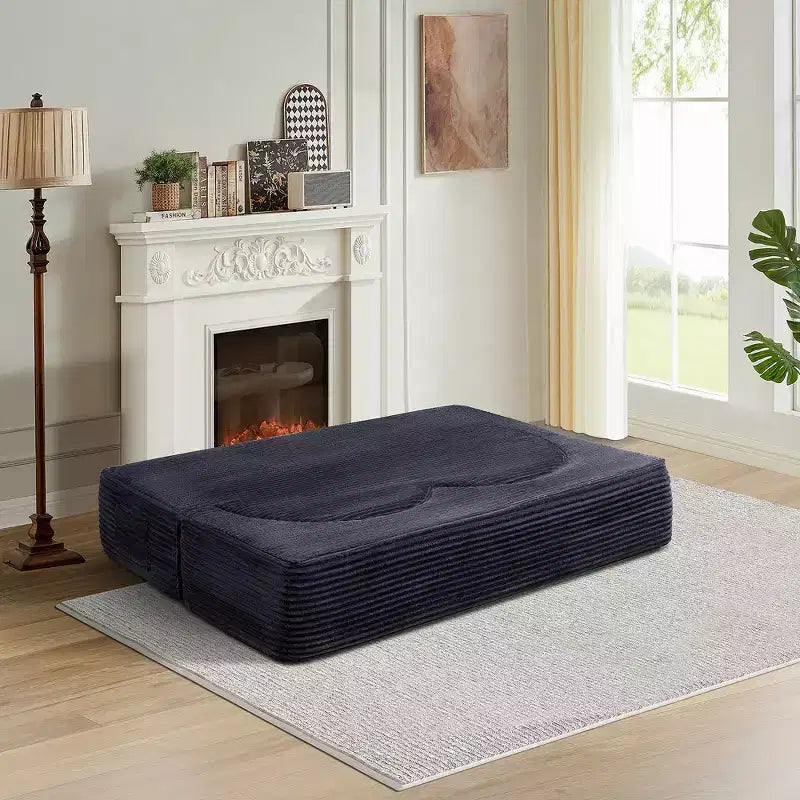 Divanetto pieghevole versatile Zeus e Ruta per soggiorno, ufficio, appartamento, dormitorio, camper e piccoli spazi