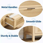 Mobile contenitore da incasso per camera da letto, 120,4 cm, con 7 cassetti, organizer grande per vestiti, camera da letto, cameretta dei bambini, soggiorno, porta TV per corridoio