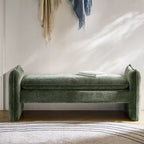 Panca imbottita in tessuto ciniglia Donna Modern | ARTFUL LIVING DESIGN