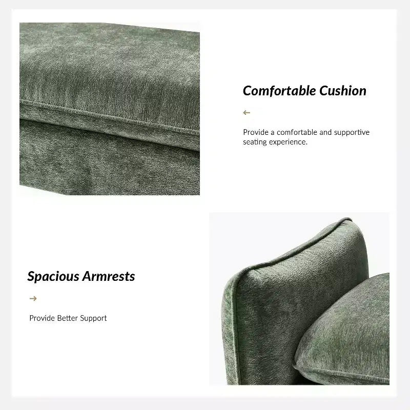 Panca imbottita in tessuto ciniglia Donna Modern | ARTFUL LIVING DESIGN
