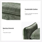 Panca imbottita in tessuto ciniglia Donna Modern | ARTFUL LIVING DESIGN