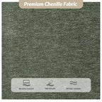 Panca imbottita in tessuto ciniglia Donna Modern | ARTFUL LIVING DESIGN
