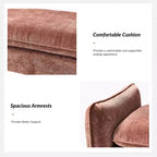 Panca imbottita in tessuto ciniglia Donna Modern | ARTFUL LIVING DESIGN