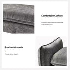 Panca imbottita in tessuto ciniglia Donna Modern | ARTFUL LIVING DESIGN