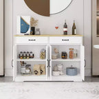 GDFStudio Hayes Mobile Credenza/Madia Stile Fattoria Moderna con 2 Cassetti e 4 Ante