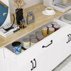GDFStudio Hayes Mobile Credenza/Madia Stile Fattoria Moderna con 2 Cassetti e 4 Ante