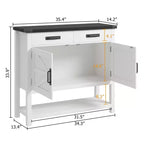 Tavolo da ingresso stile rustico, credenza a 2 ante e console con 2 cassetti per cucina/corridoio/soggiorno