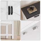 Tavolo da ingresso stile rustico, credenza a 2 ante e console con 2 cassetti per cucina/corridoio/soggiorno