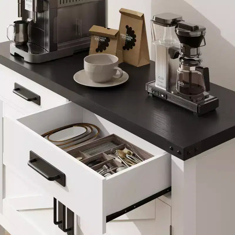 Tavolo da ingresso stile rustico, credenza a 2 ante e console con 2 cassetti per cucina/corridoio/soggiorno