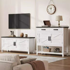Tavolo da ingresso stile rustico, credenza a 2 ante e console con 2 cassetti per cucina/corridoio/soggiorno