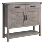 Tavolo da ingresso stile rustico, credenza a 2 ante e console con 2 cassetti per cucina/corridoio/soggiorno