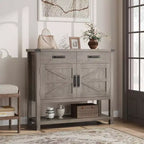 Tavolo da ingresso stile rustico, credenza a 2 ante e console con 2 cassetti per cucina/corridoio/soggiorno