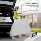 VINGLI Tavolo Commerciale Pieghevole Rotondo Bianco 5 FT, Tavolo da Pranzo in Plastica Portatile da 60 Pollici per Cucina Feste Matrimoni Eventi, Confezione da 1