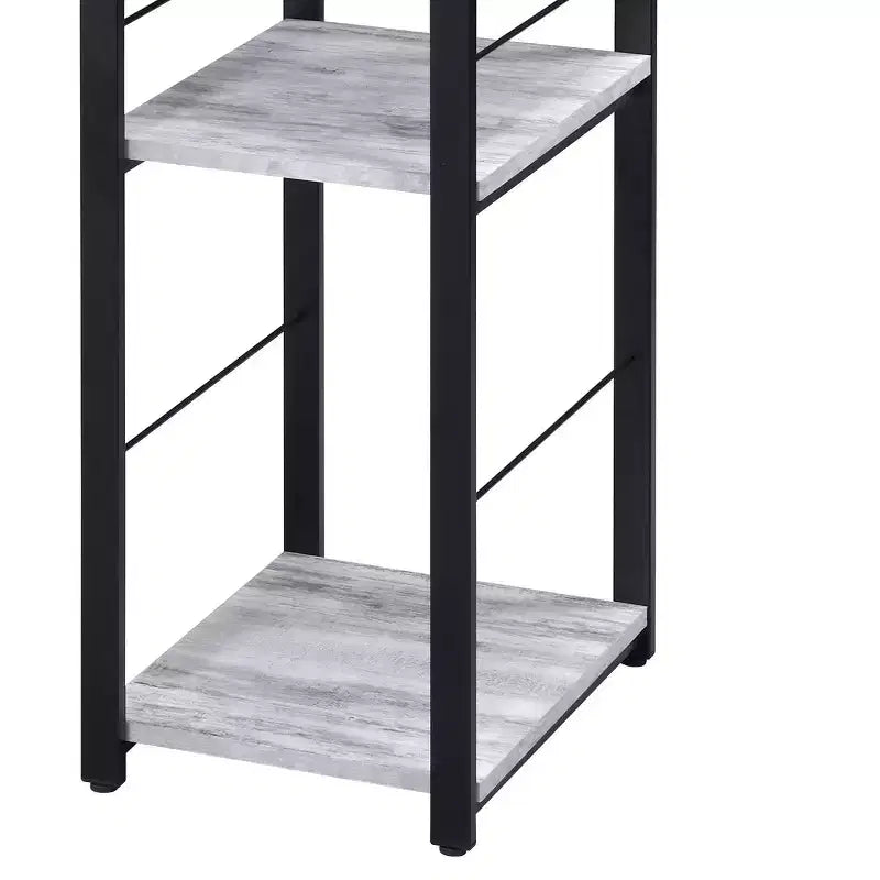 Scrivania da ufficio Okak 47IN dal design minimalista con 2 ripiani, scrivania con struttura in metallo rinforzato, scrivania per computer per camera da letto, soggiorno, studio
