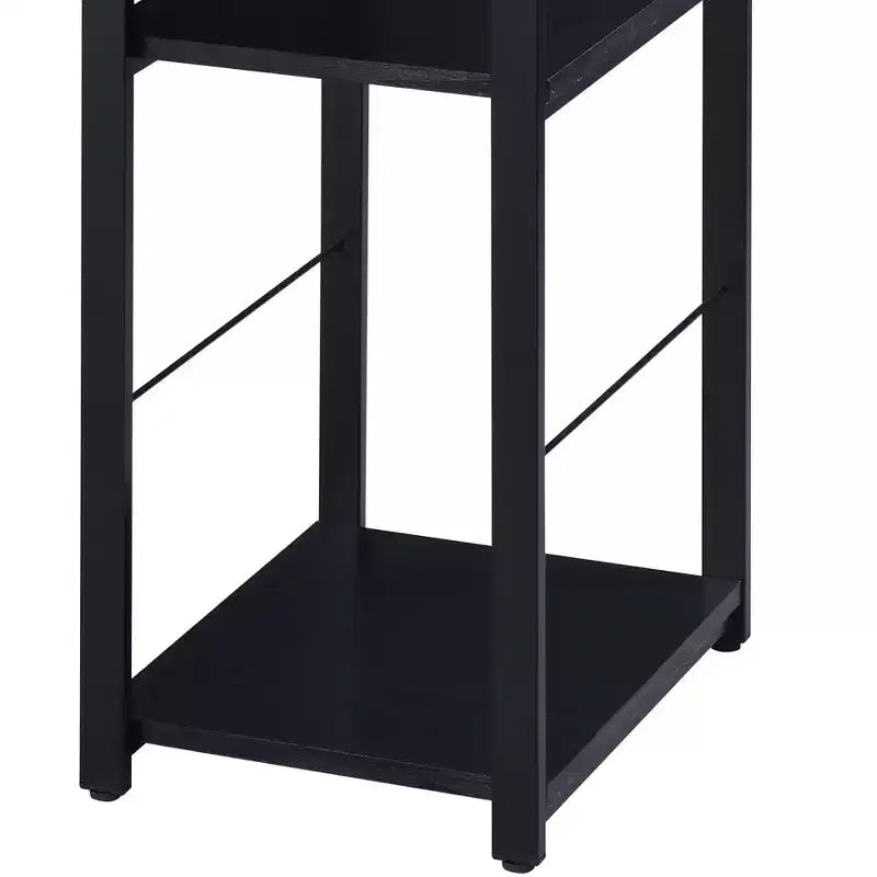 Scrivania da ufficio Okak 47IN dal design minimalista con 2 ripiani, scrivania con struttura in metallo rinforzato, scrivania per computer per camera da letto, soggiorno, studio