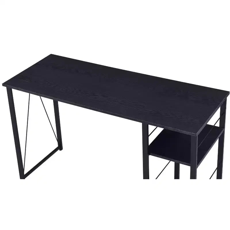 Scrivania da ufficio Okak 47IN dal design minimalista con 2 ripiani, scrivania con struttura in metallo rinforzato, scrivania per computer per camera da letto, soggiorno, studio