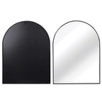 Specchio da bagno ad arco Okak 30X40 pollici con cornice in alluminio, specchio da parete ad alta riflessione, specchio ad arco per bagno, cabina armadio