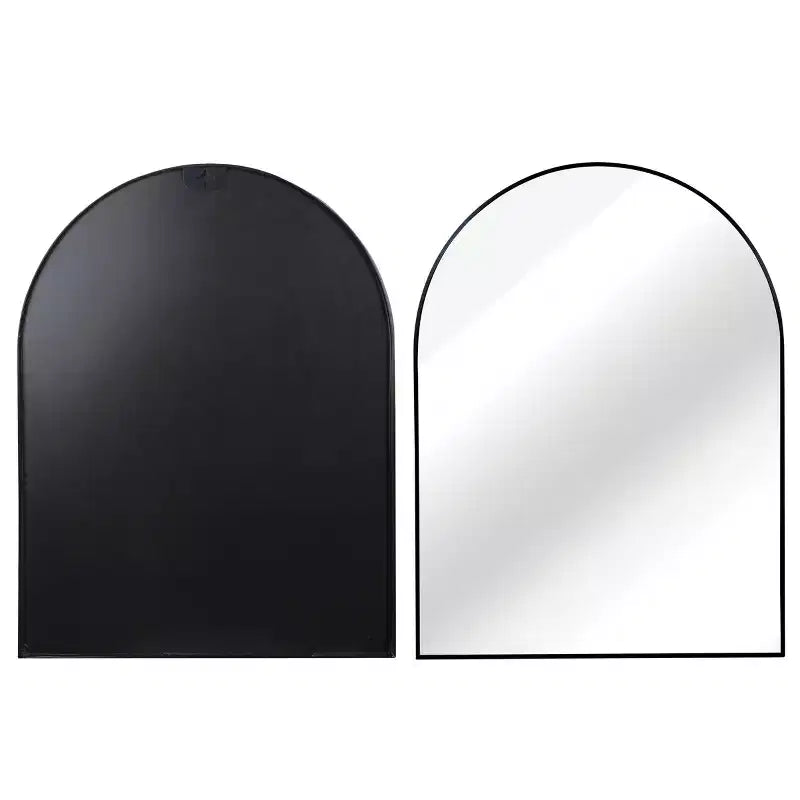 Specchio da bagno ad arco Okak 30X40 pollici con cornice in alluminio, specchio da parete ad alta riflessione, specchio ad arco per bagno, cabina armadio