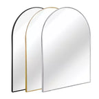 Specchio da bagno ad arco Okak 30X40 pollici con cornice in alluminio, specchio da parete ad alta riflessione, specchio ad arco per bagno, cabina armadio