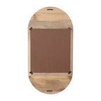 Specchio da parete in legno boho - Cornice marrone lavorata a mano - Accento decorativo rustico per la casa, l'ufficio, la camera da letto e il soggiorno - 1 marrone