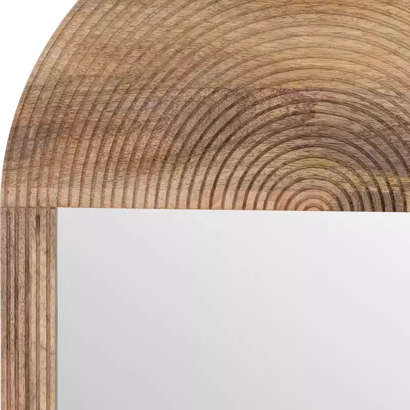Specchio da parete in legno boho - Cornice marrone lavorata a mano - Accento decorativo rustico per la casa, l'ufficio, la camera da letto e il soggiorno - 1 marrone