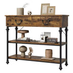 Console Table  2-Drawer Narrow Sofa Table (for Living Room/Entryway/Hallway)