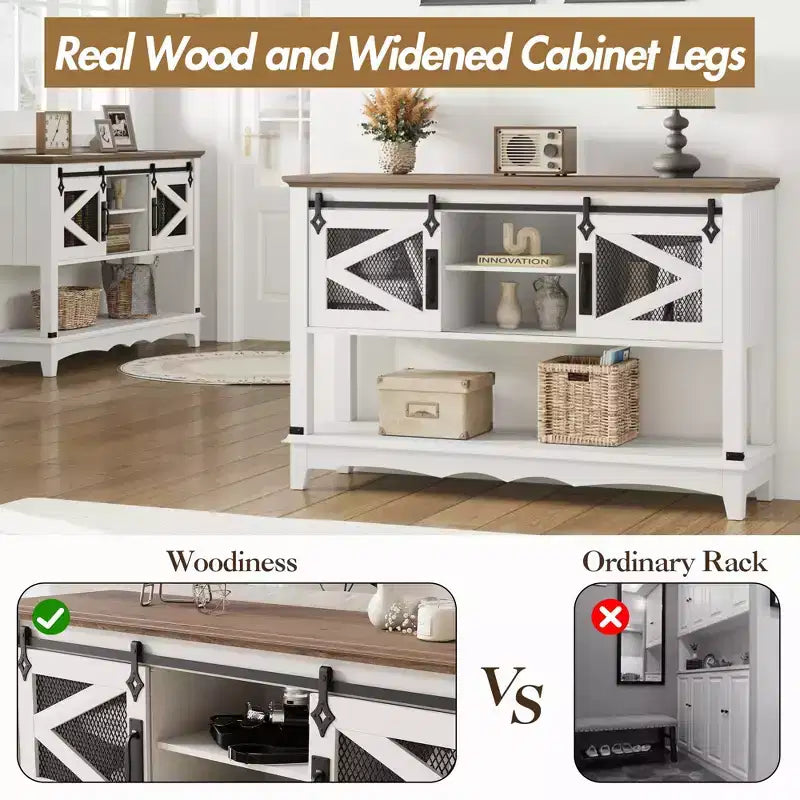 43,3 Tavolino Consolle Stretto C Bianco, Tavolino da Ingresso a 2 Livelli (per Soggiorno/Corridoio)