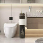 Costway Mobile Contenitore Stretto da Bagno a 4 Ripiani con Cassetti, Portafazzoletti e Ruote per Cucina
