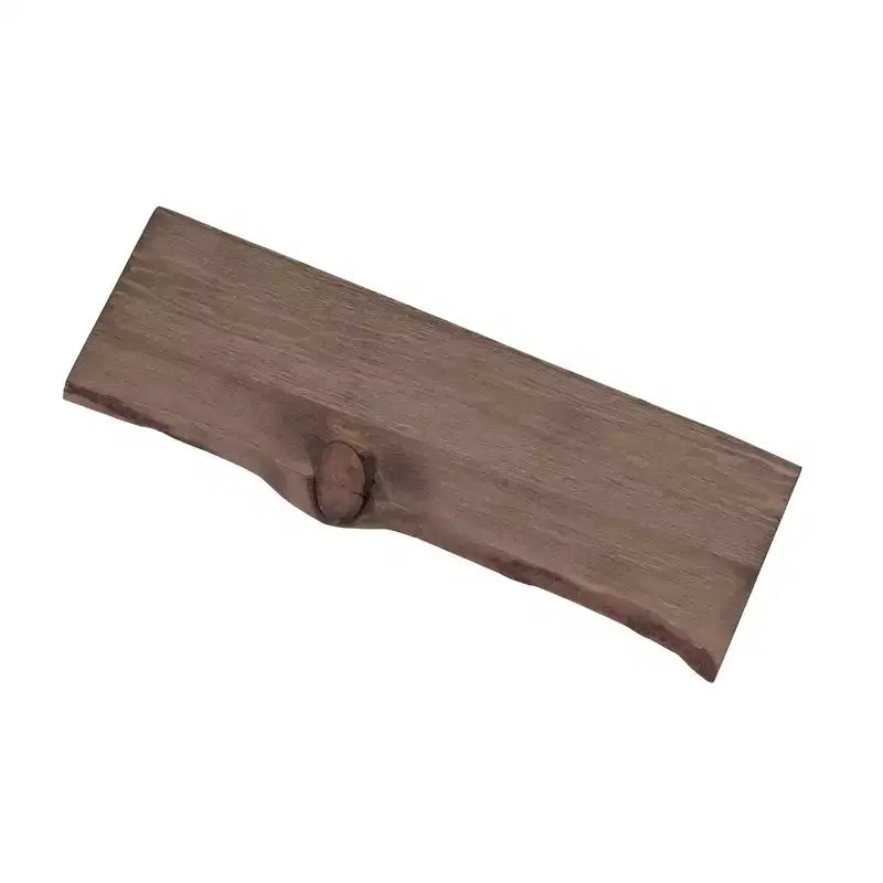 RESTORE Trail Brown 24 in. Live Edge Wood Shelf (Wood Only) by Pipe Decor