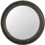 Specchio da parete circolare MAYEERTY 23.5 con cornice in legno nera, specchio decorativo classico antico per soggiorno, ingresso, bagno, ufficio