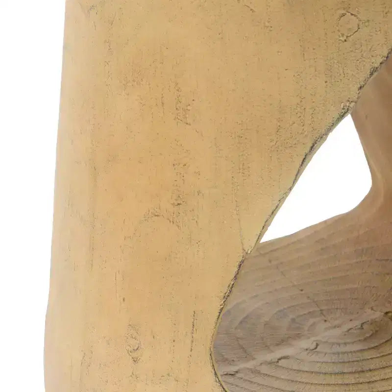 Homy Casa Tavolino in Legno Massello Naturale con Ripiano Aperto, Rovere Rustico