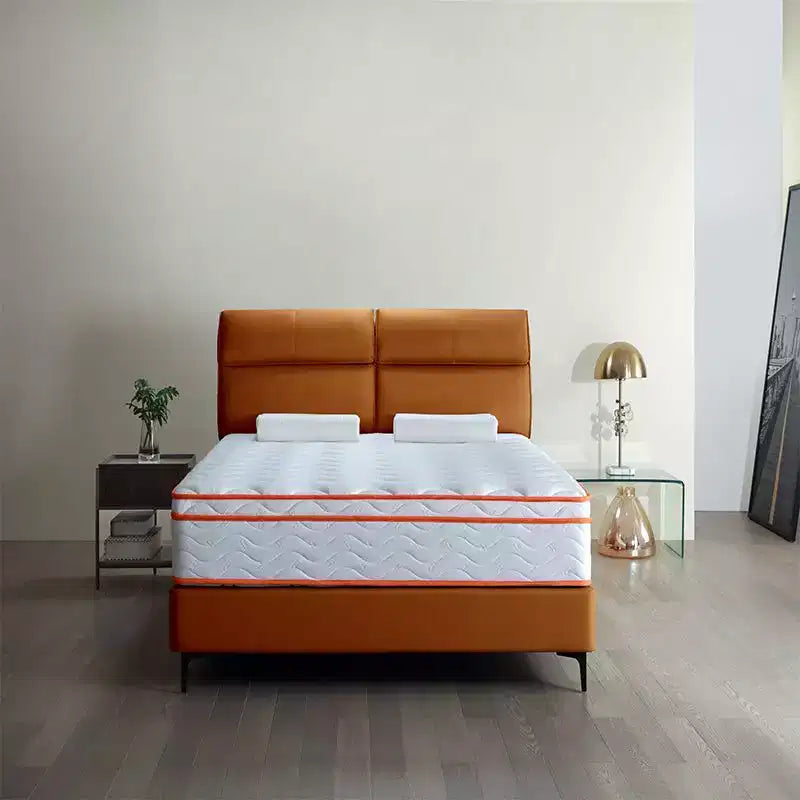 Materasso Okak a molle insacchettate, Materasso ibrido traspirante e antidolorifico, Materasso in memory foam per bambini e adulti