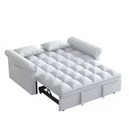 Divano letto convertibile moderno MAYEERTY estraibile regolabile per soggiorno camera da letto grigio