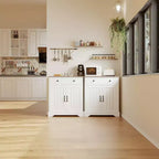 Credenza moderna, Mobile buffet, Ripiani regolabili, Dispensa da cucina in legno, Tavolo buffet moderno per bar del caffè,