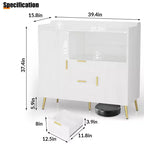 Grande credenza da cucinaMobile credenza in stile rustico con 2 cassetti e 2 ante,
