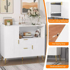 Grande credenza da cucinaMobile credenza in stile rustico con 2 cassetti e 2 ante,