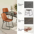 MAYEERTY Set di 4 Sedie da Cucina e Sala da Pranzo Blu Scuro - Sedute Eleganti per i Tuoi Spazi Dining
