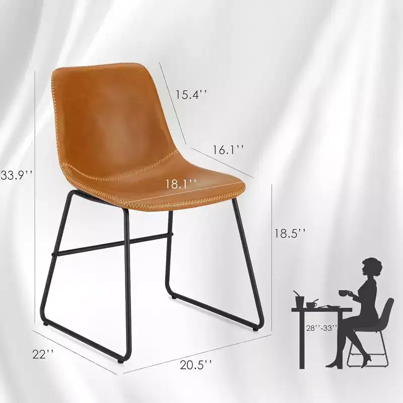 MAYEERTY Set di 4 Sedie da Cucina e Sala da Pranzo Blu Scuro - Sedute Eleganti per i Tuoi Spazi Dining