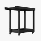 Versatile Serving Cart - Double Deck Outdoor Prep Cart with Wheels and Rack with Lid - 500 lb Capacity - Suitable for Home, Office, Patio and BBQ