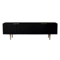 Pilston 4-Door Media Console - Black - SEI