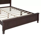 Struttura Letto a Piattaforma Retrò, Letto in Legno con Testiera per Camera da Letto