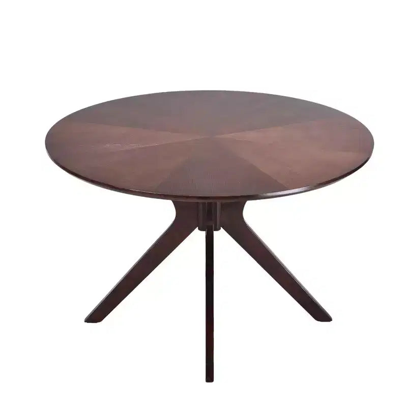 MAYEERTY Tavolo rotondo da pranzo Tulip da 80 cm, piano in legno, base in metallo, per 2-4 persone, nero