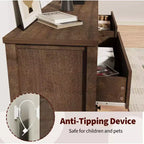 Comò e comodino scanalati a 3 cassetti, cassettiera in legno con contenitore per camera da letto, soggiorno, corridoio o ingresso